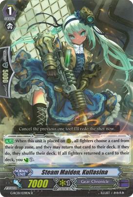 Steam Maiden, Kullasina