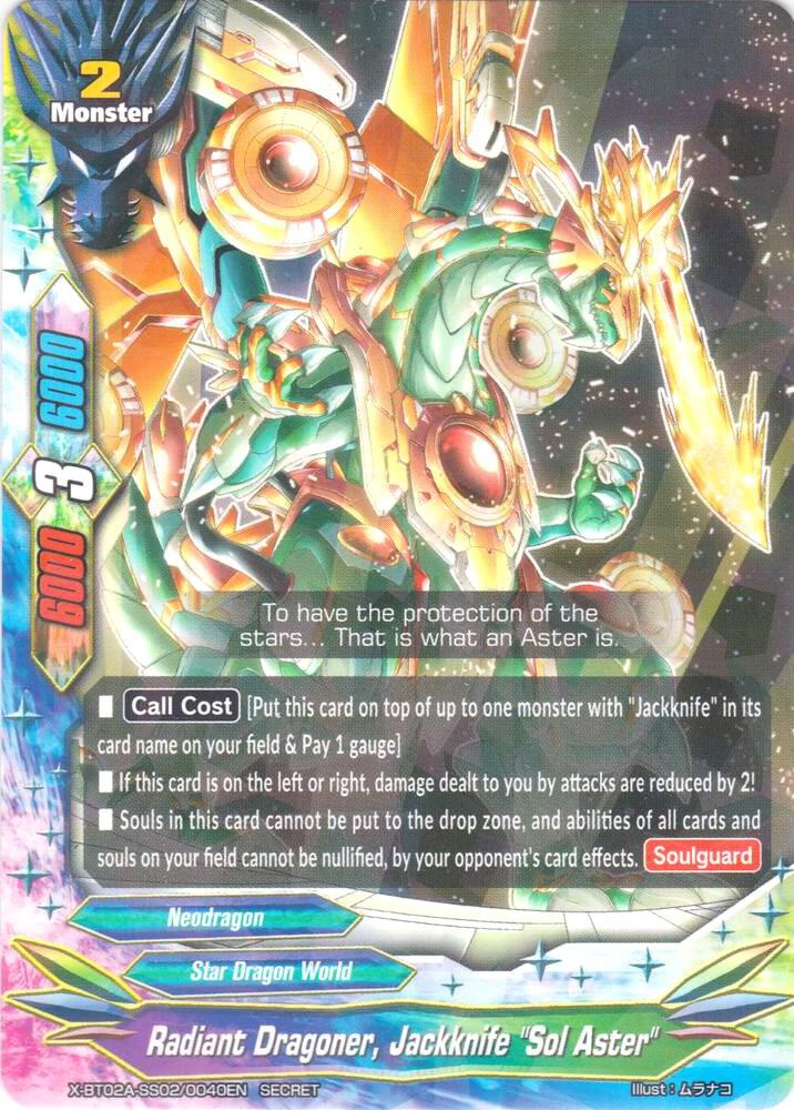 Radiant Dragoner, Jackknife "Sol Aster" (Secret R Foil)