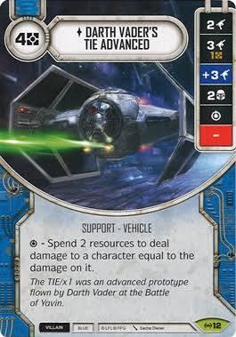 Darth Vader's TIE Advanced (Card Only)
