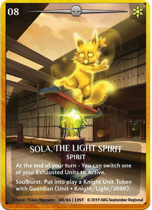 Sola, the Light Spirit (Gold Metal) (ARG September 2019 Regional)