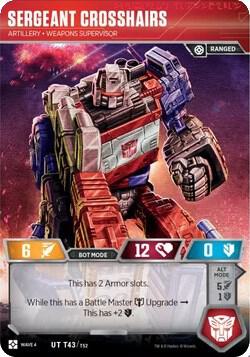 Sergeant Crosshairs - Artillery Weapons Supervisor
