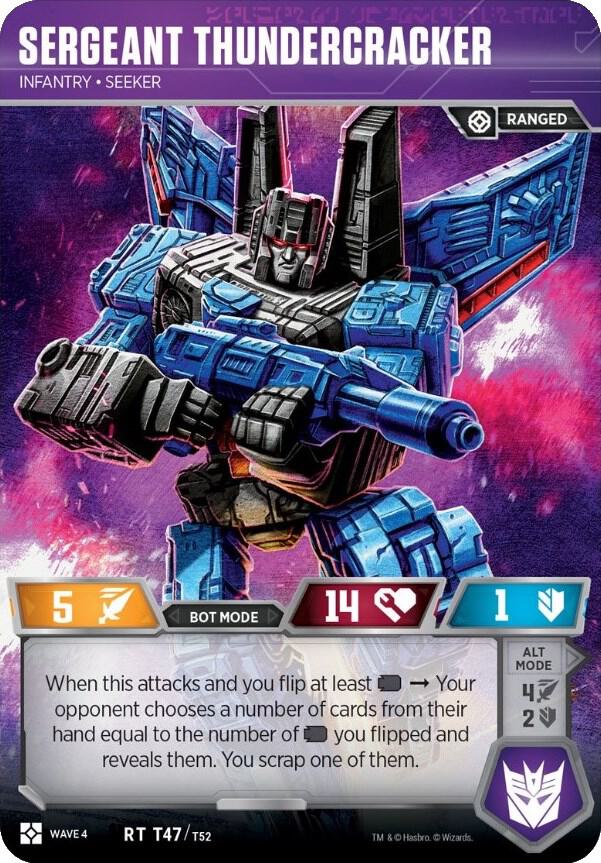 Sergeant Thundercracker - Infantry Seeker