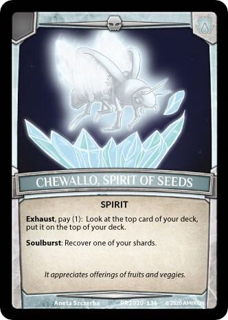 Chewallo, Spirit of Seeds