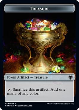 Treasure // Zombie Berserker Double-Sided Token