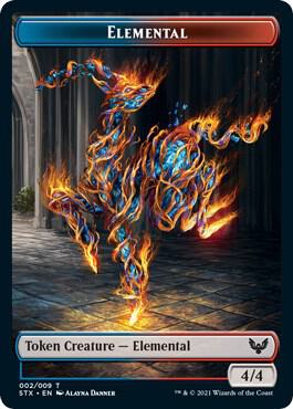 Elemental (2) // Fractal (3) Double-Sided Token
