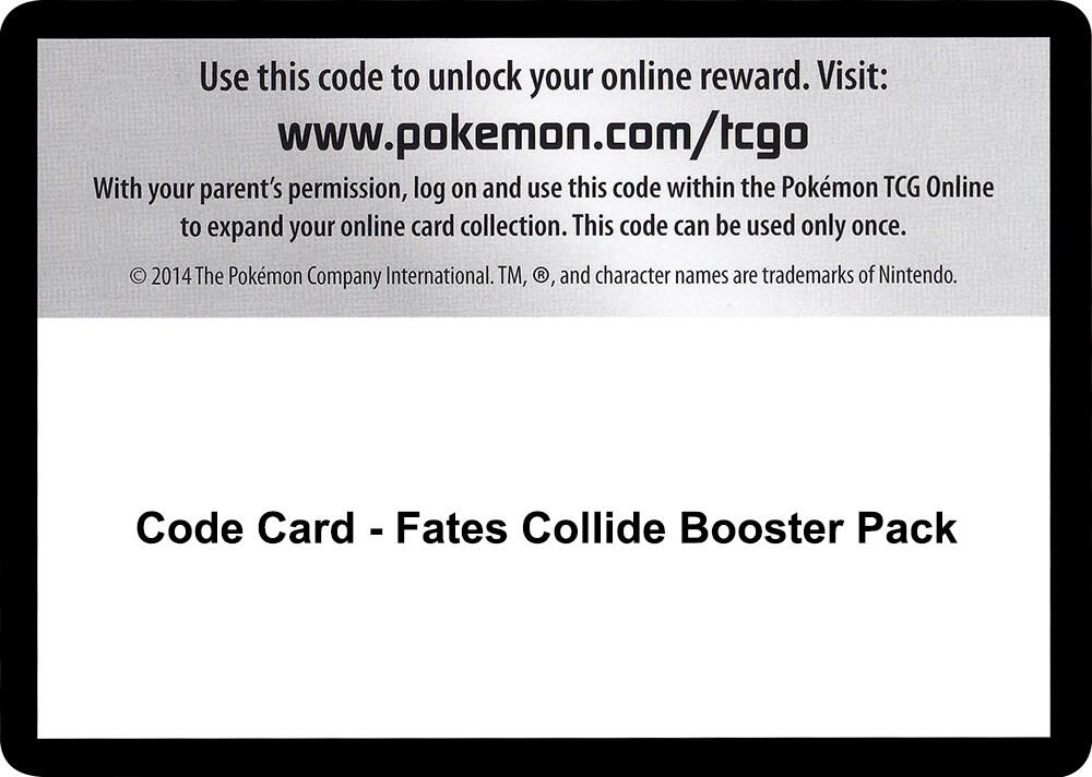 Code Card - Fates Collide Booster Pack