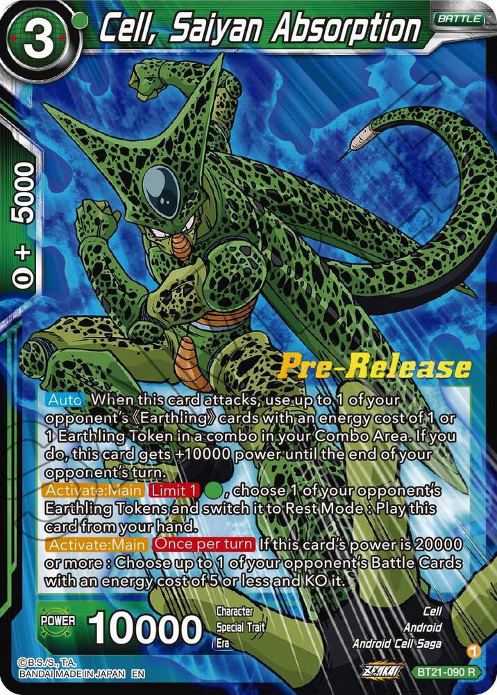 Cell, Saiyan Absorption