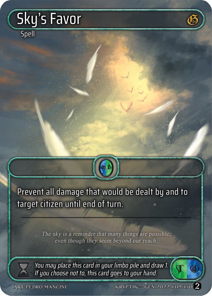 Sky's Favor (Box Topper)