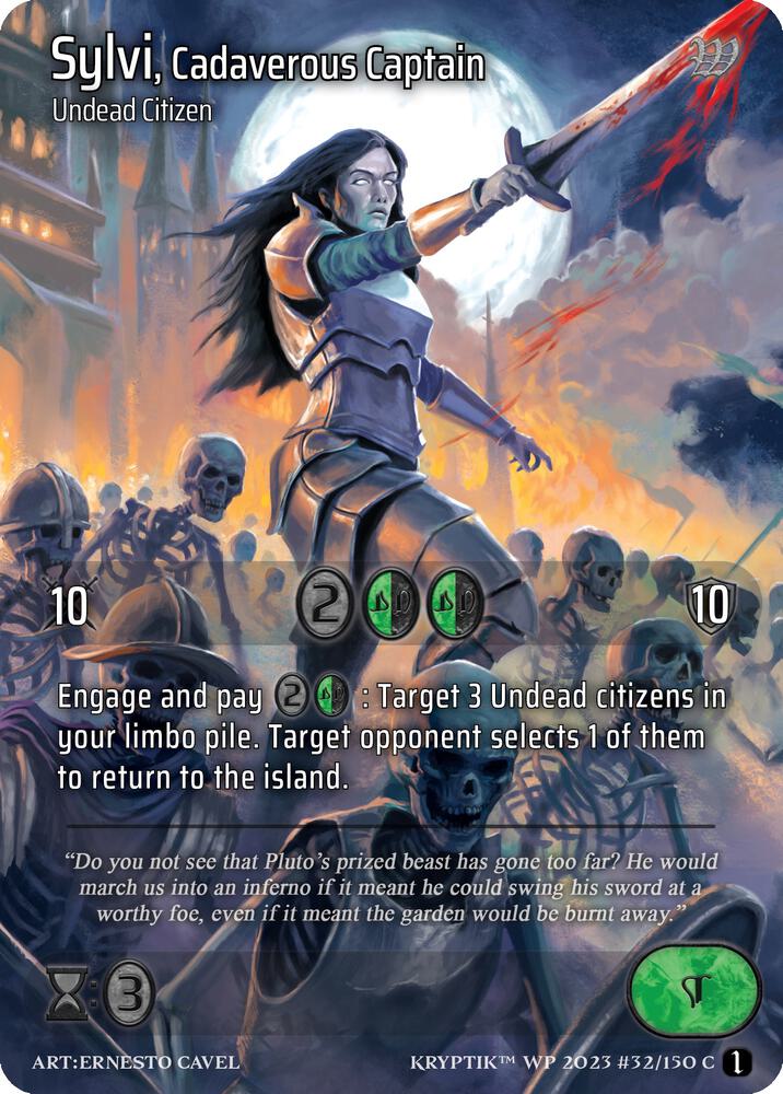 Sylvi, Cadaverous Captain (Cosmo Foil)