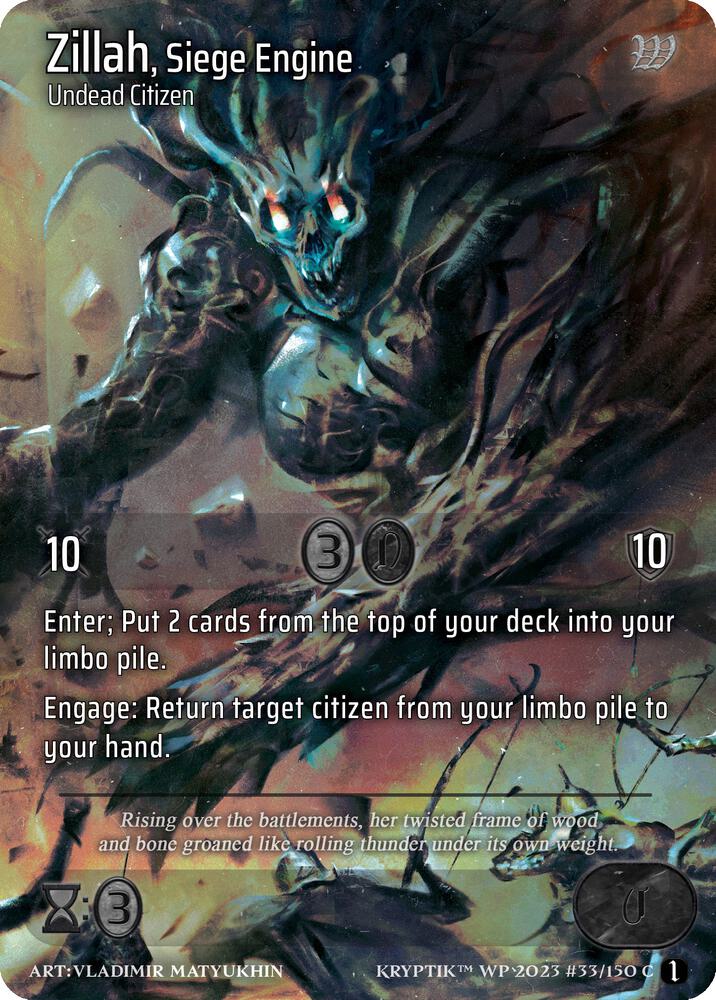 Zillah, Siege Engine (Cosmo Foil)
