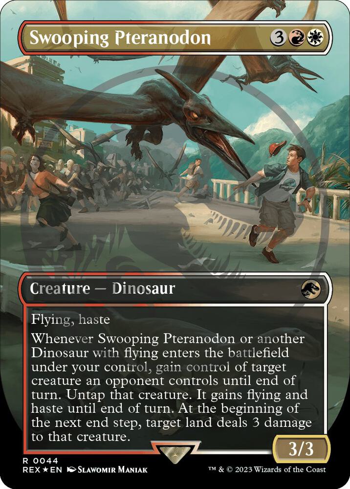 Swooping Pteranodon (Borderless) (Emblem)