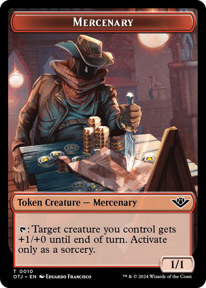 Mercenary // Bat Double-Sided Token