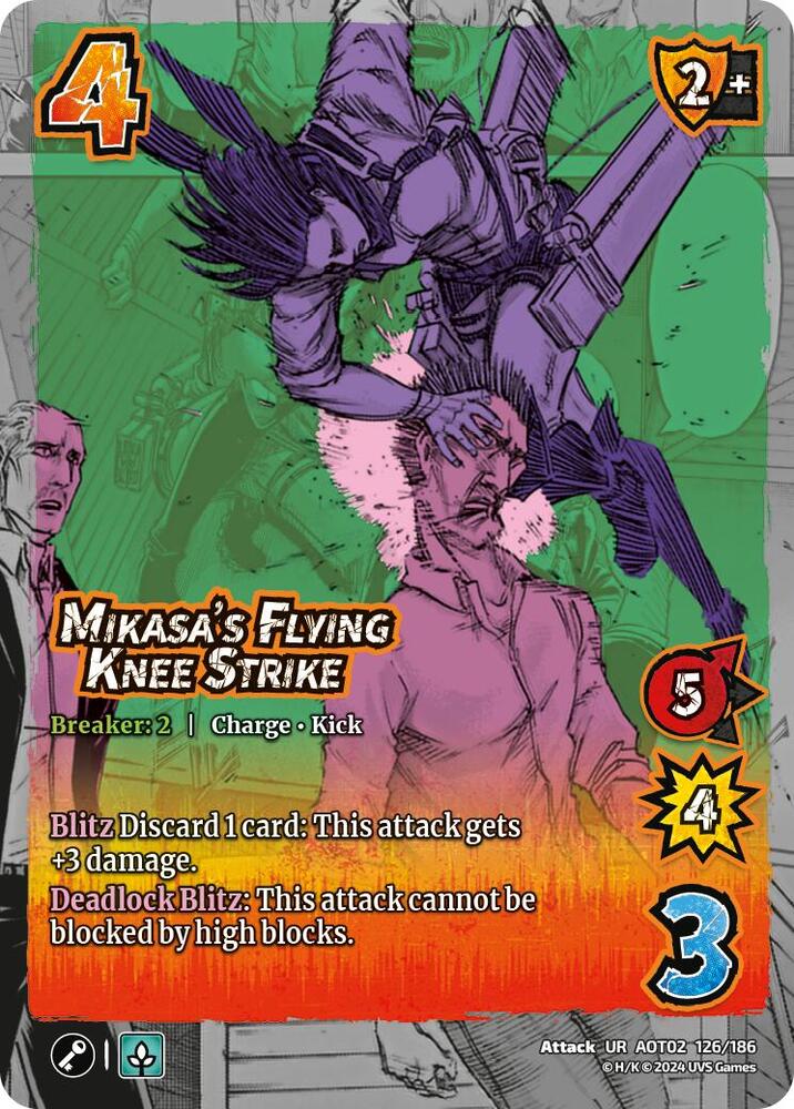 Mikasa's Flying Knee Strike