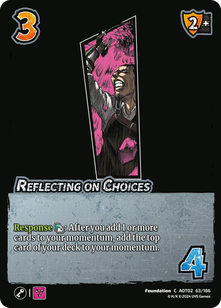 Reflecting on Choices