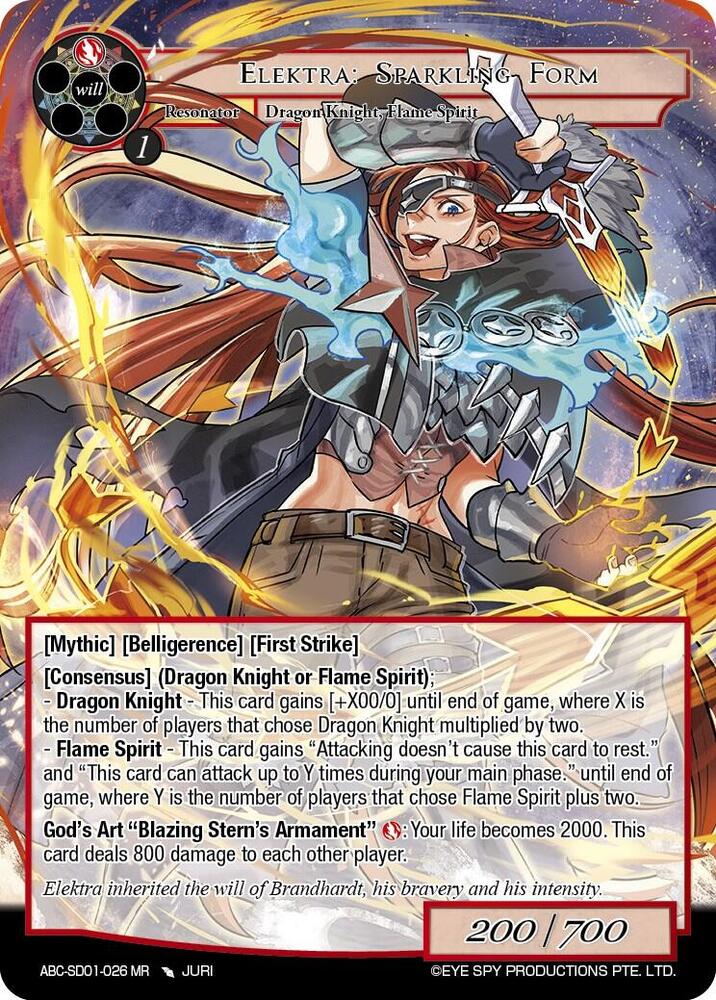 Elektra: Sparkling Form (ABC-SD01-026)