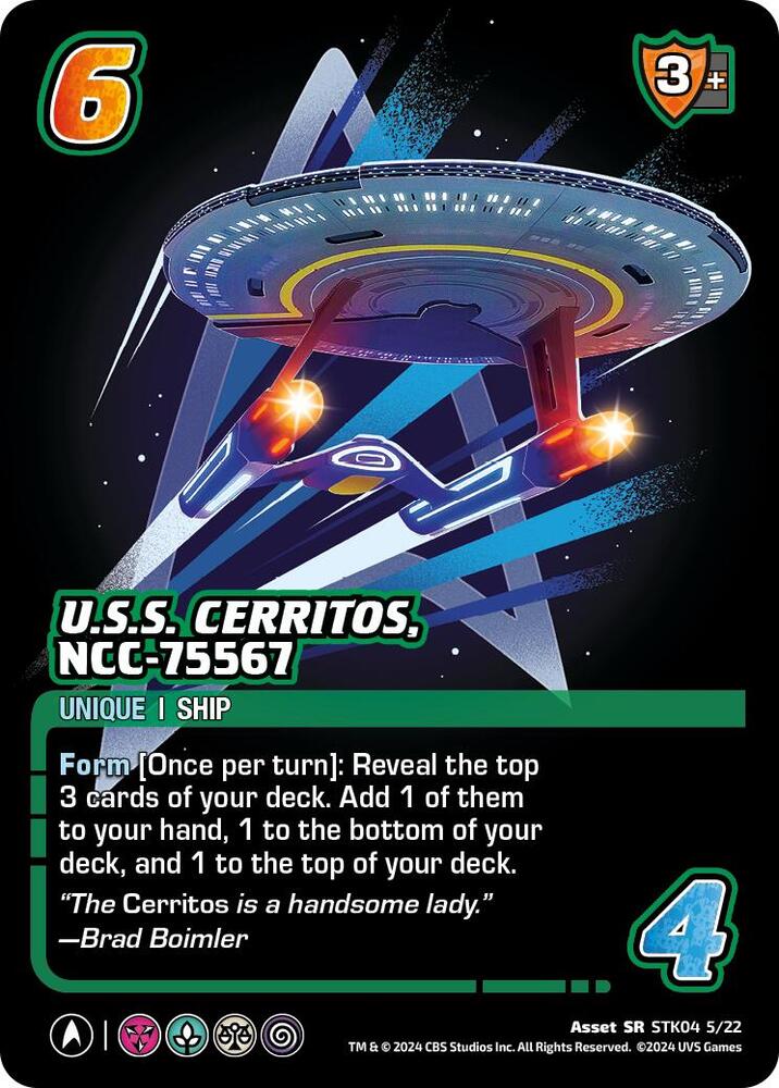 U.S.S. Cerritos, NCC-75567 (STK04 5/22)