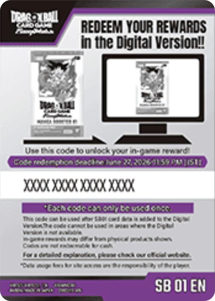 Code Card - Manga Booster 01 (SB01)