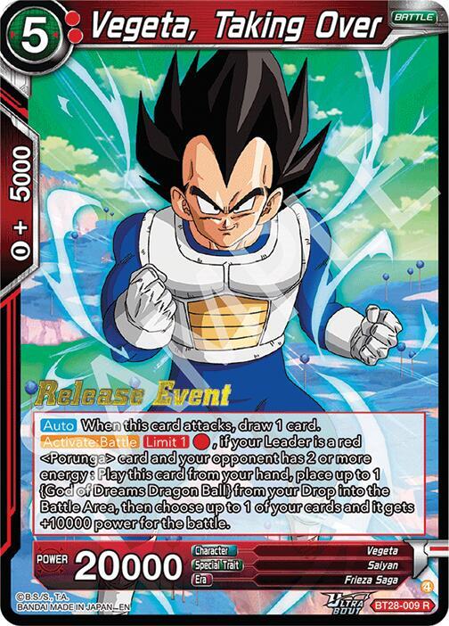 Vegeta, Taking Over