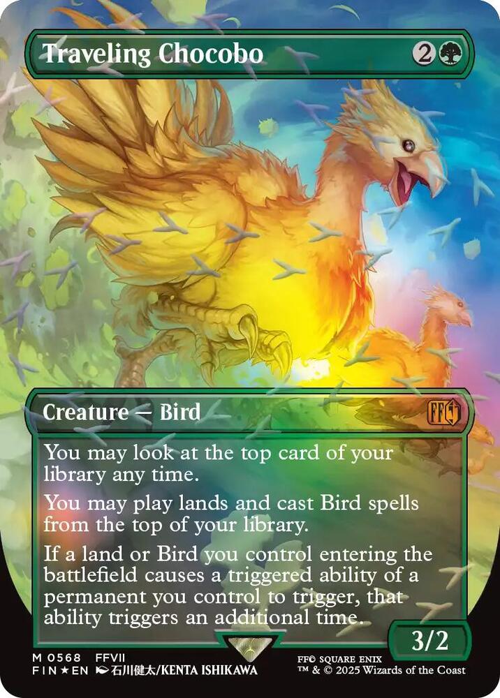 Traveling Chocobo (Borderless) (Chocobo Track Foil)