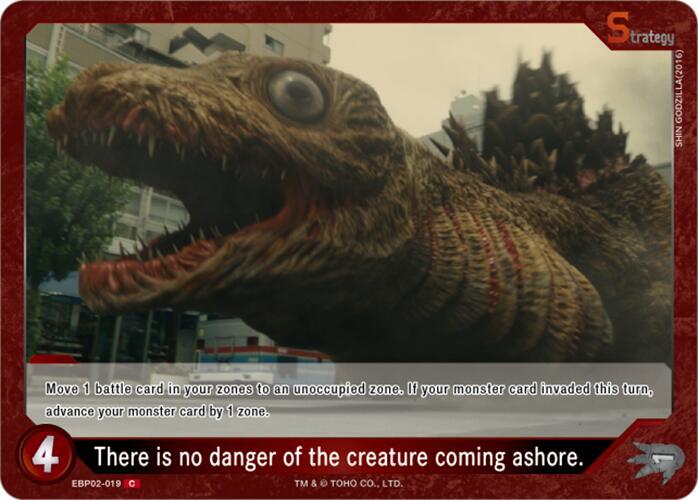 There is no danger of the creature coming ashore. (EBP02-019)