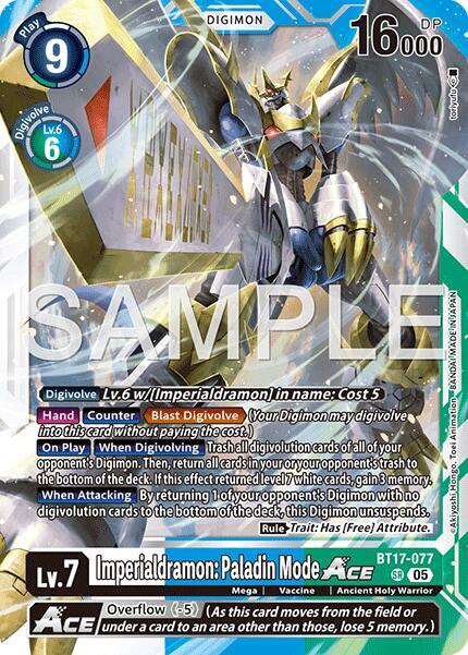 Imperialdramon: Paladin Mode ACE (Reprint)