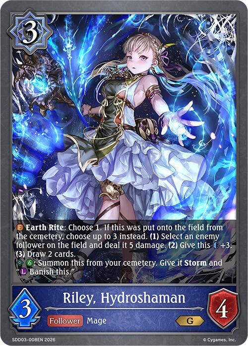 Riley, Hydroshaman