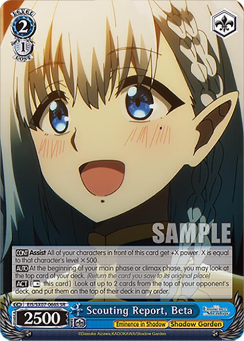 Scouting Report, Beta (SR)