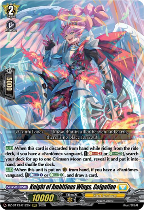 Knight of Ambitious Wings, Colgaflan