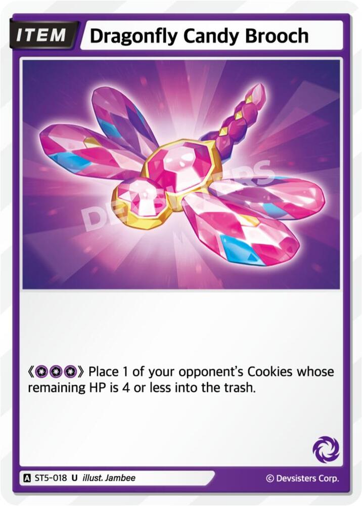 Dragonfly Candy Brooch