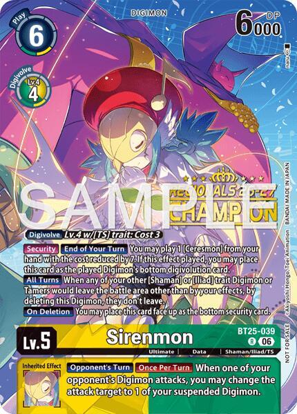 Sirenmon (Regionals 26-27 Season 2 Champion)