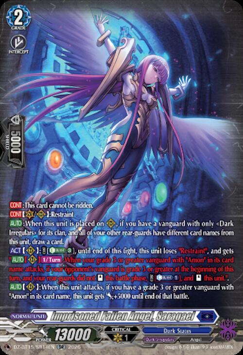 Imprisoned Fallen Angel, Saraqael (SR)